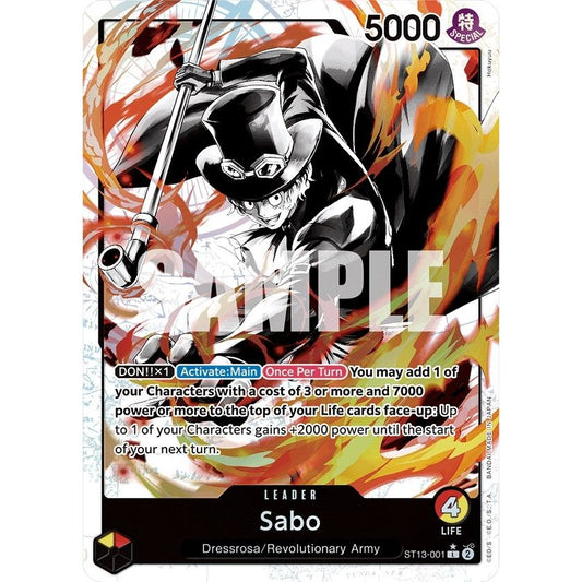 Image for Sabo (001) (Parallel) (ST13-001) (ST-13) - One Piece Card Game