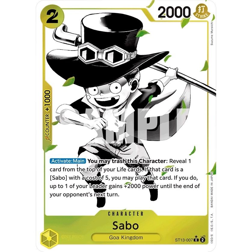 Image for Sabo (007) (Parallel) (ST13-007) (ST-13) - One Piece Card Game