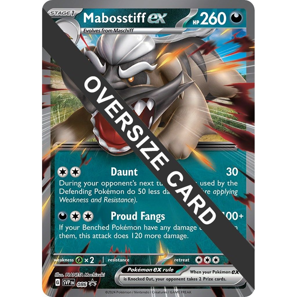 Image for Mabosstiff ex - Jumbo Card (086) (PR) - Pokemon