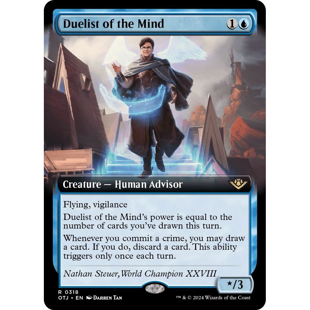 Image for Duelist of the Mind (Extended Art) (318) (OTJ) - Magic: The Gathering
