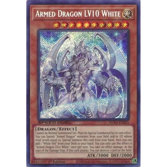 Image for Armed Dragon LV10 White (Secret Rare) (SGX4-ENE01) (SGX4) - YuGiOh