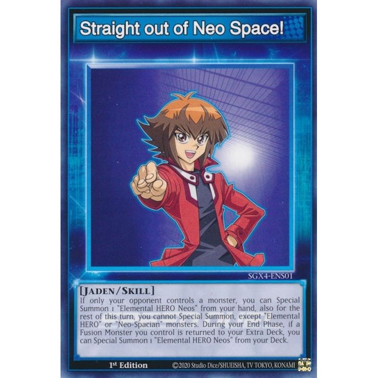 Image for Straight out of Neo Space! (SGX4-ENS01) (SGX4) - YuGiOh