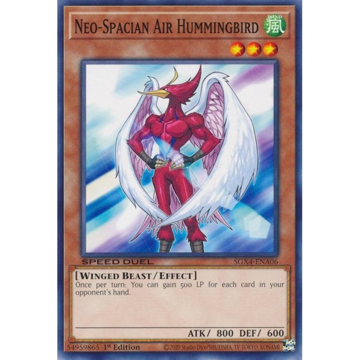 Image for Neo-Spacian Air Hummingbird (SGX4-ENA06) (SGX4) - YuGiOh
