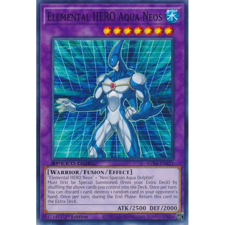 Image for Elemental HERO Aqua Neos (SGX4-ENA21) (SGX4) - YuGiOh