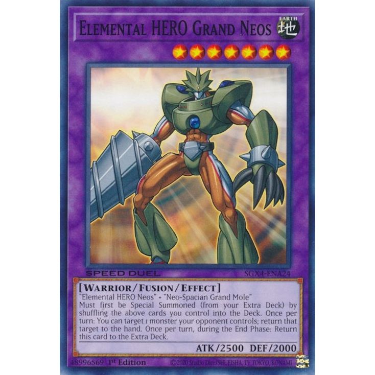 Image for Elemental HERO Grand Neos (SGX4-ENA24) (SGX4) - YuGiOh
