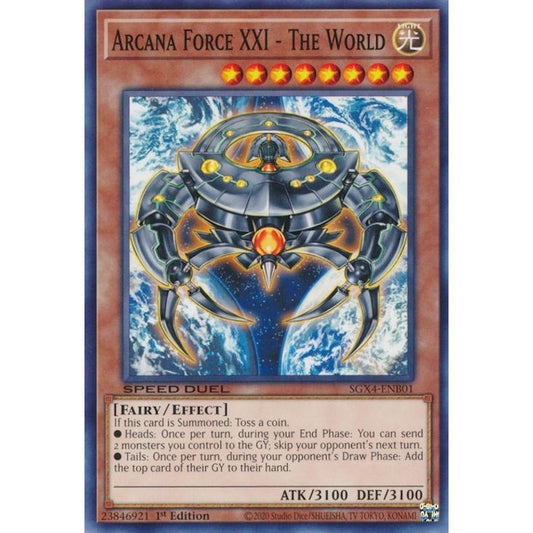 Image for Arcana Force XXI - The World (SGX4-ENB01) (SGX4) - YuGiOh