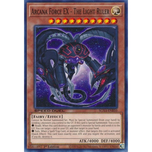 Image for Arcana Force EX - The Light Ruler (SGX4-ENB10) (SGX4) - YuGiOh