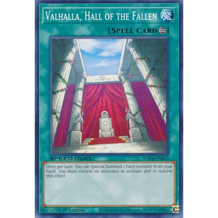 Image for Valhalla, Hall of the Fallen (SGX4-ENB15) (SGX4) - YuGiOh