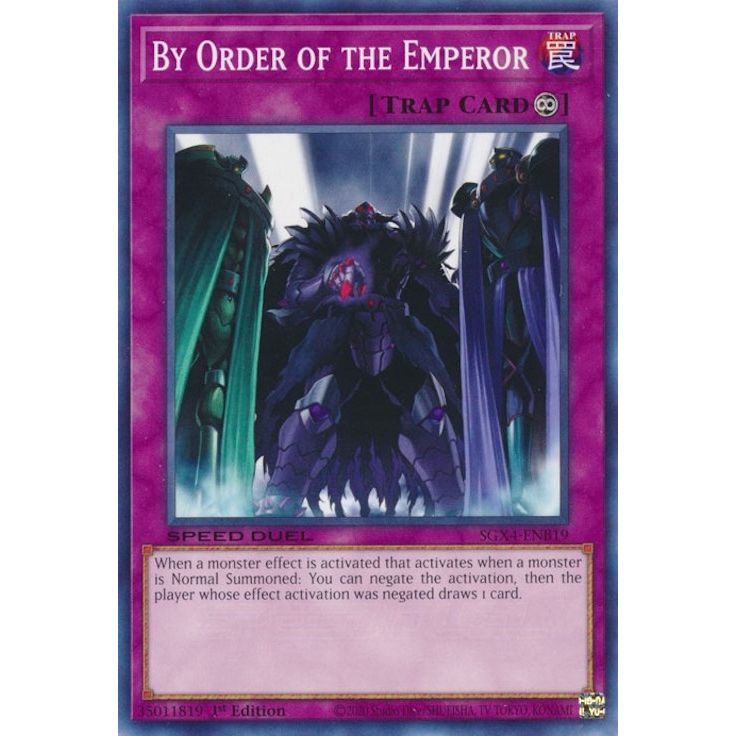 Image for By Order of the Emperor (SGX4-ENB19) (SGX4) - YuGiOh