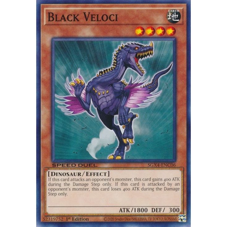 Image for Black Veloci (SGX4-ENC06) (SGX4) - YuGiOh