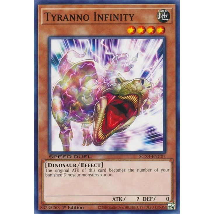 Image for Tyranno Infinity (SGX4-ENC07) (SGX4) - YuGiOh
