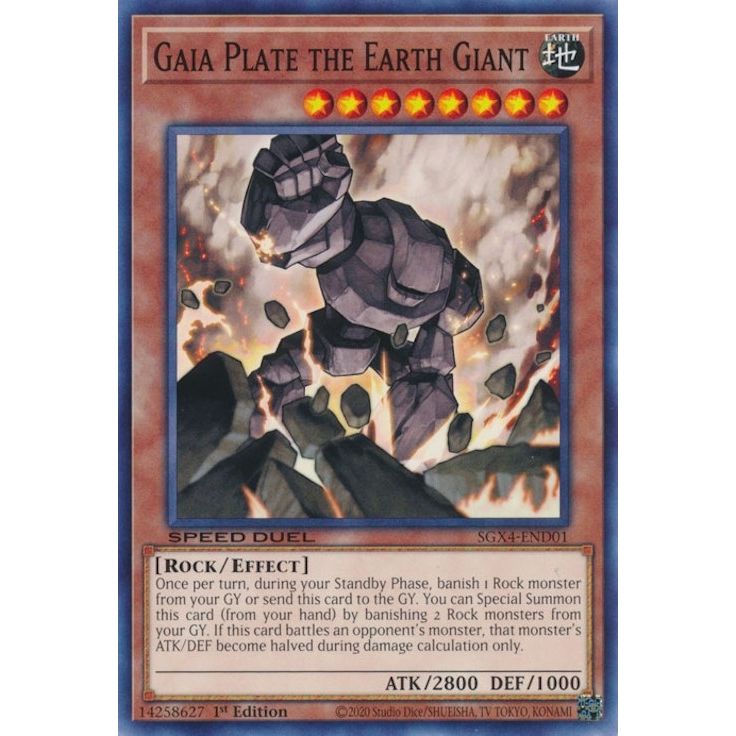 Image for Gaia Plate the Earth Giant (SGX4-END01) (SGX4) - YuGiOh