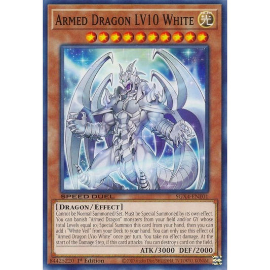 Image for Armed Dragon LV10 White (SGX4-ENE01) (SGX4) - YuGiOh