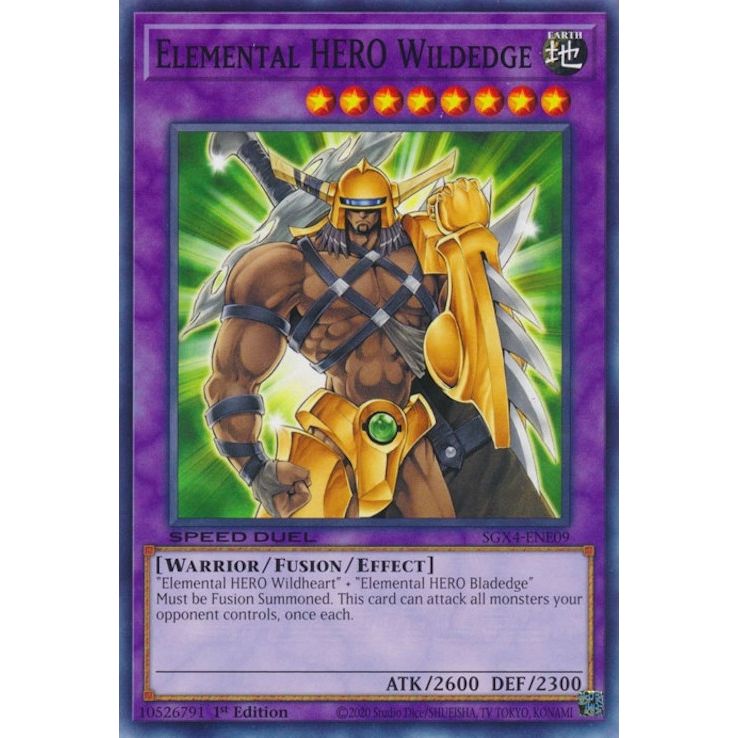 Image for Elemental HERO Wildedge (SGX4-ENE09) (SGX4) - YuGiOh