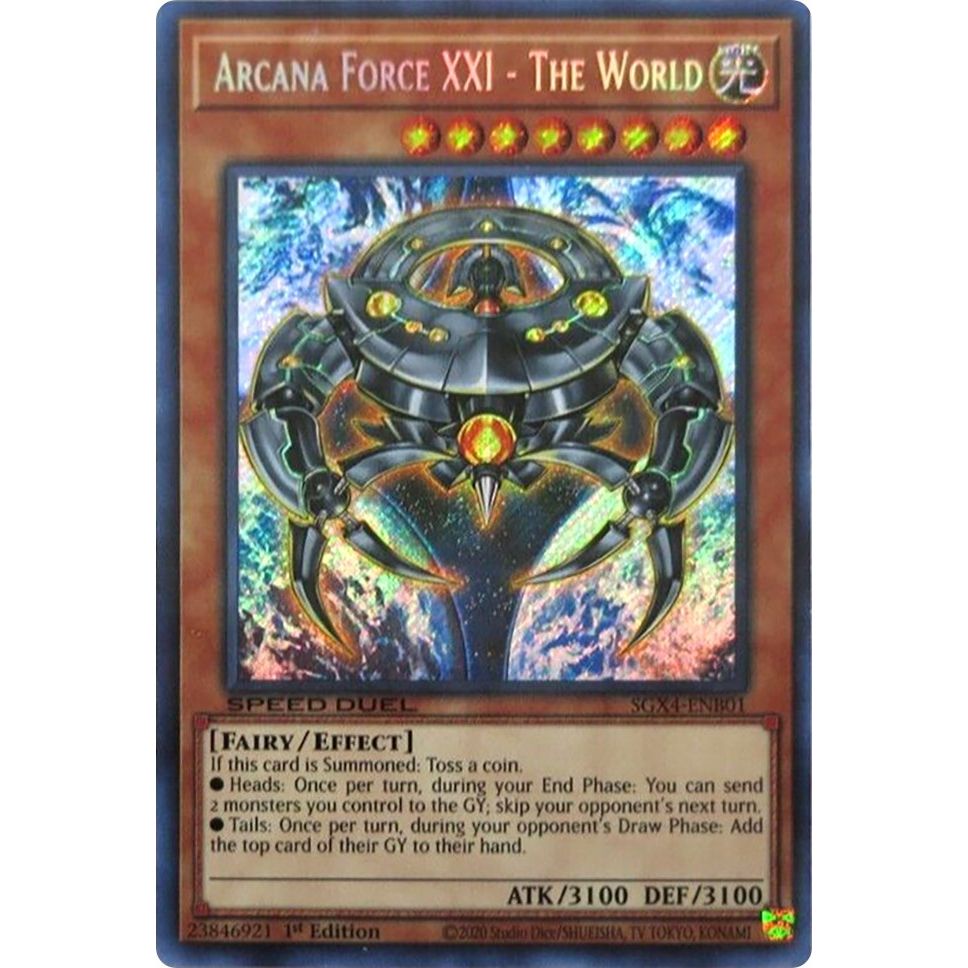 Image for Arcana Force XXI - The World (Secret Rare) (SGX4-ENB01) (SGX4) - YuGiOh