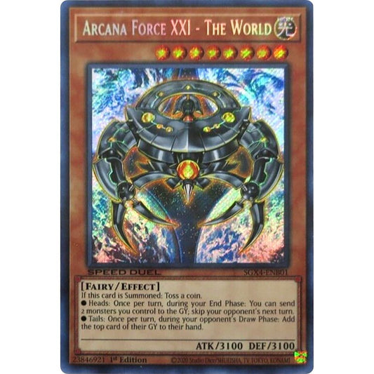 Image for Arcana Force XXI - The World (Secret Rare) (SGX4-ENB01) (SGX4) - YuGiOh