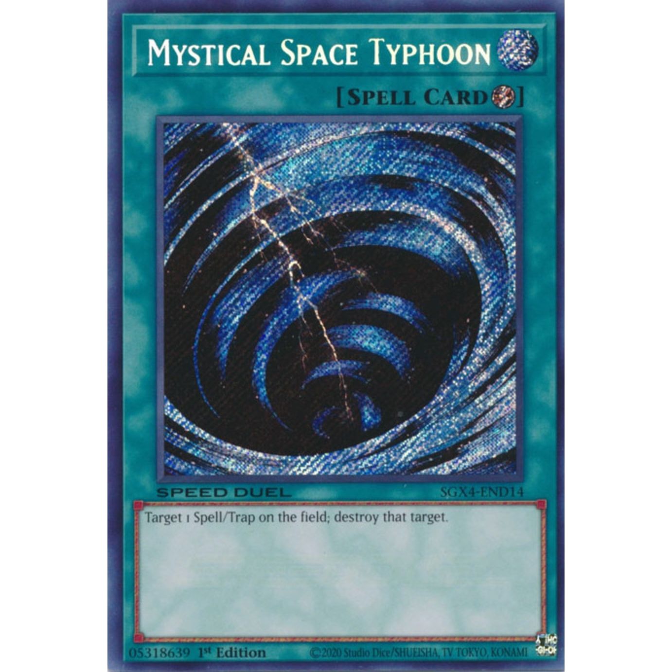 Image for Mystical Space Typhoon (Secret Rare) (SGX4-END14) (SGX4) - YuGiOh