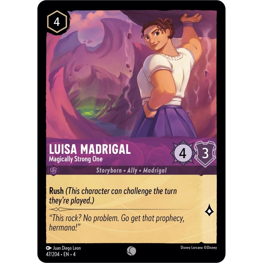Image for Luisa Madrigal - Magically Strong One (47/204) (4) - Disney Lorcana
