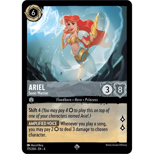 Image for Ariel - Sonic Warrior (175/204) (4) - Disney Lorcana