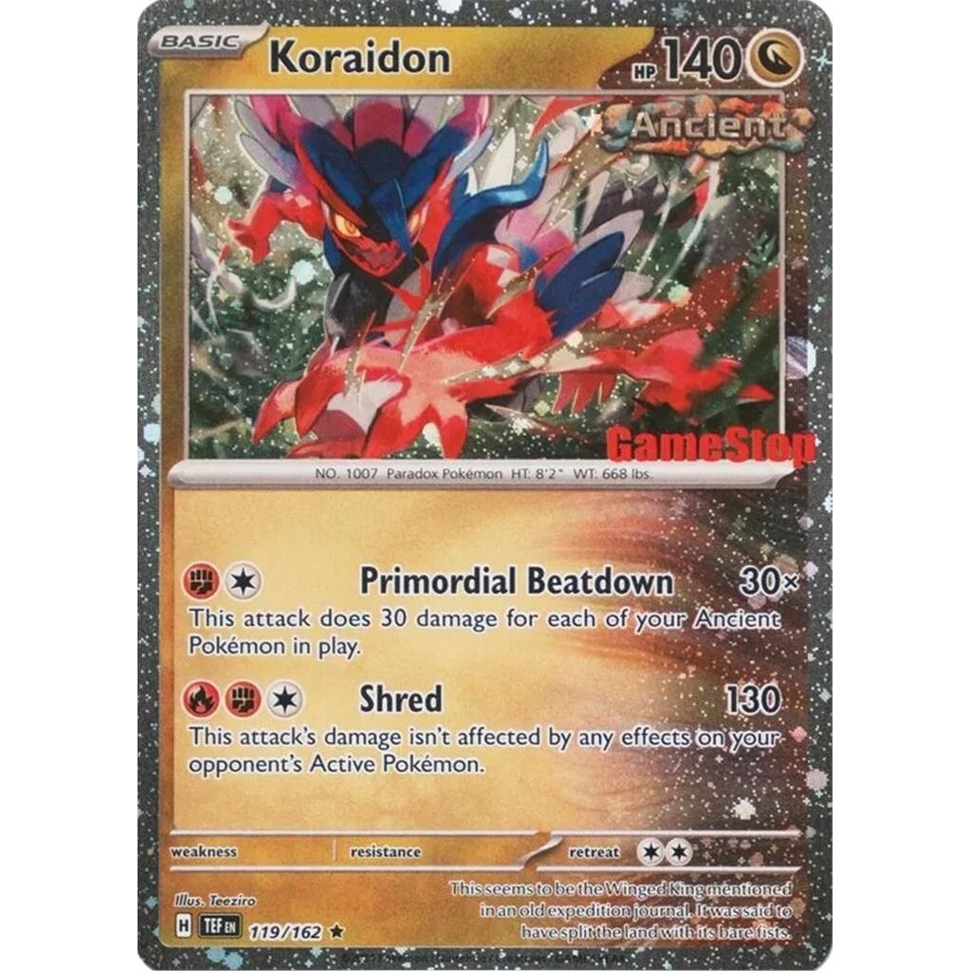 Image for Koraidon (Gamestop Promo) (119/162) (MCAP) - Pokemon