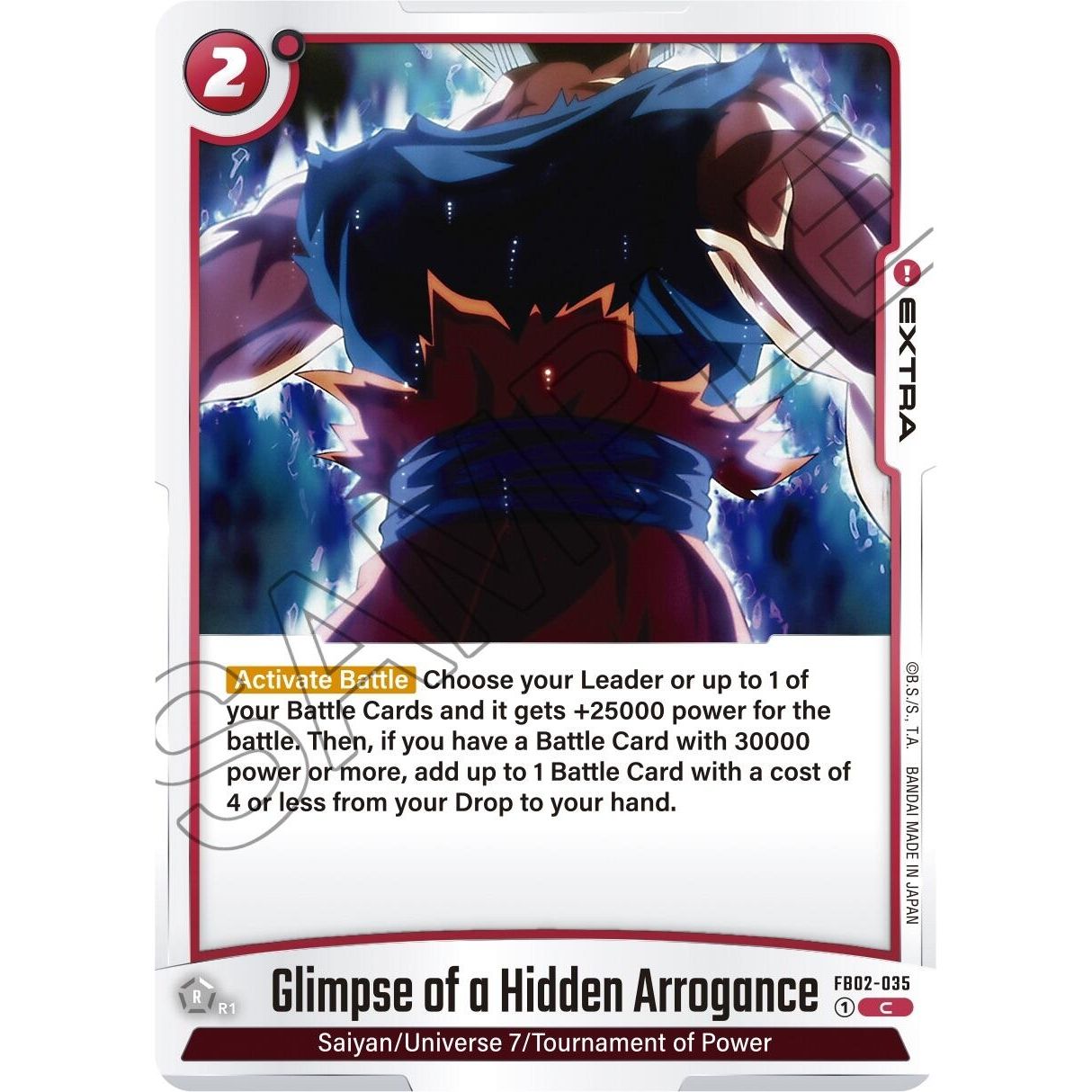 Image for Glimpse of a Hidden Arrogance (FB02-035) (FB02) - Dragon Ball Super: Fusion World