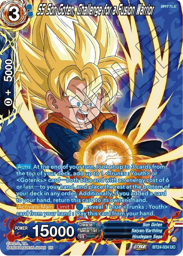 Image for SS Son Goten, Challenge for a Fusion Warrior (Collector Booster Silver) (BT24-034) (BT24) - Dragon Ball Super: Masters