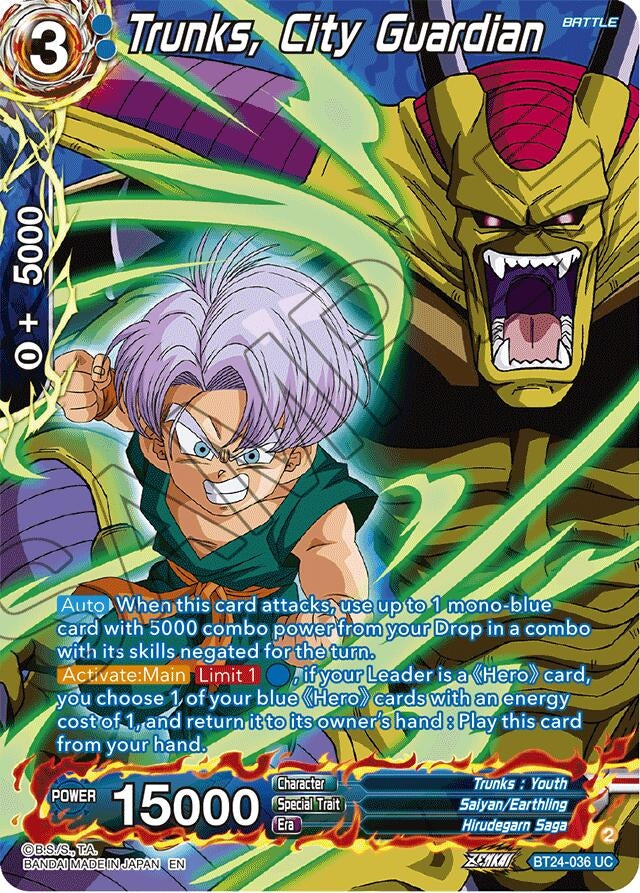 Image for Trunks, City Guardian (Collector Booster Silver) (BT24-036) (BT24) - Dragon Ball Super: Masters