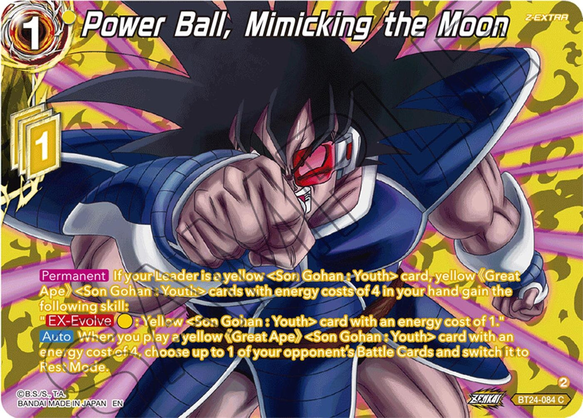 Image for Power Ball, Mimicking the Moon (Collector Booster Silver) (BT24-084) (BT24) - Dragon Ball Super: Masters