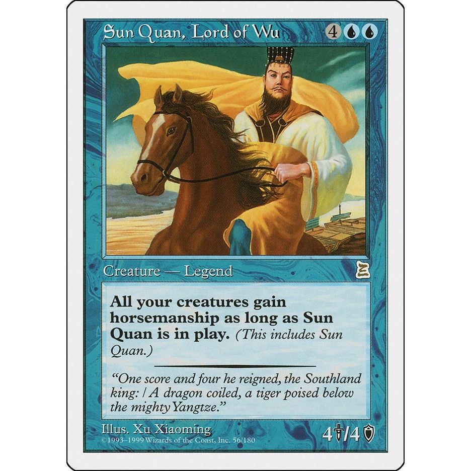 Image for Sun Quan, Lord of Wu (56) (PTK) - Magic: The Gathering