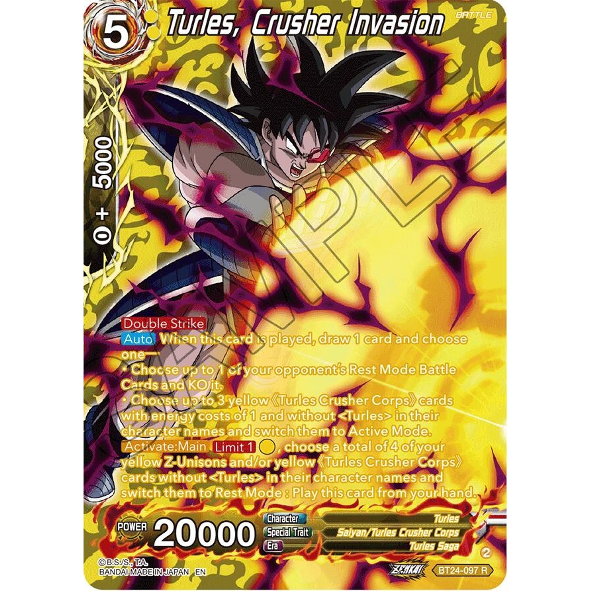 Image for Turles, Crusher Invasion (Collector Booster Silver) (BT24-097) (BT24) - Dragon Ball Super: Masters