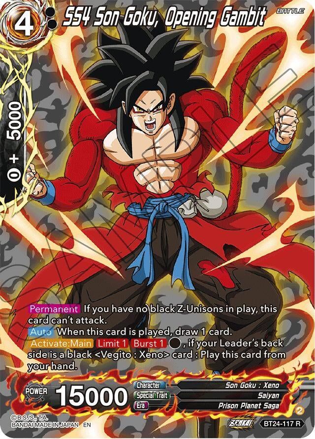 Image for SS4 Son Goku, Opening Gambit (Collector Booster Silver) (BT24-117) (BT24) - Dragon Ball Super: Masters