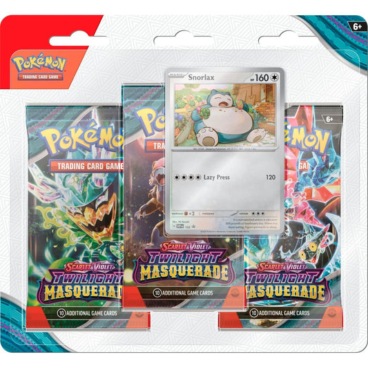 Image for Twilight Masquerade 3 Pack Blister [Snorlax] - Pokemon