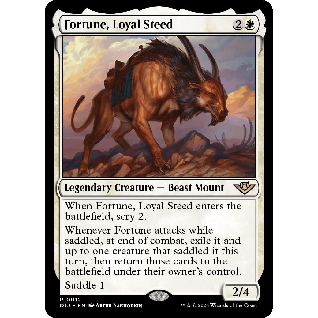 Image for Fortune, Loyal Steed (12) (OTJ) - Magic: The Gathering