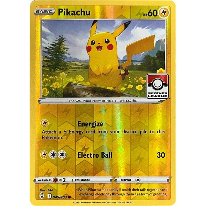 Image for Pikachu - 049/203 (Pokemon League) (049/203) (PR) - Pokemon