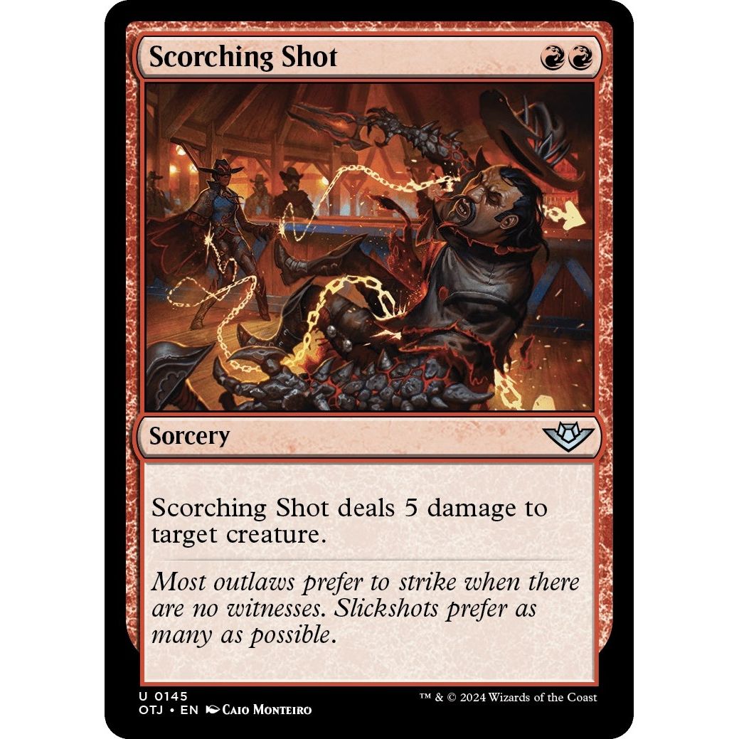 Image for Scorching Shot (145) (OTJ) - Magic: The Gathering