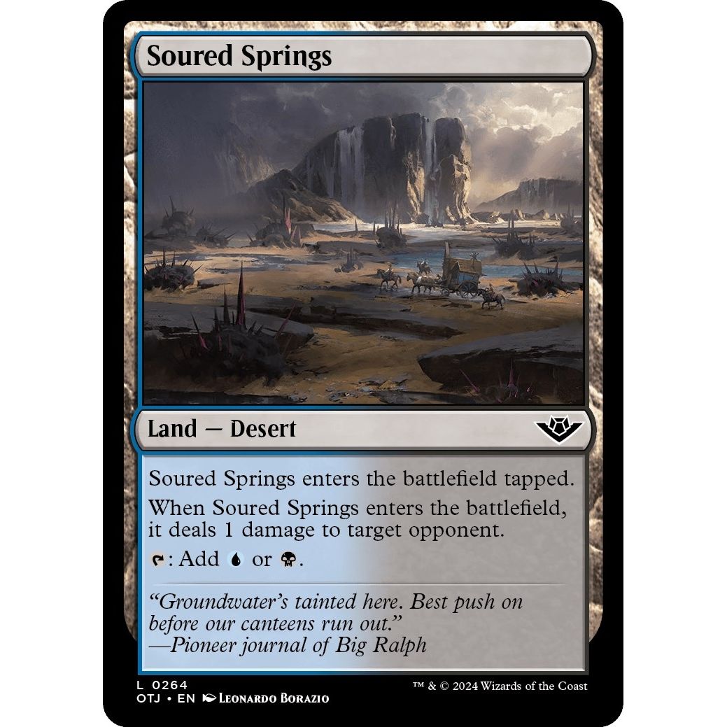 Image for Soured Springs (264) (OTJ) - Magic: The Gathering