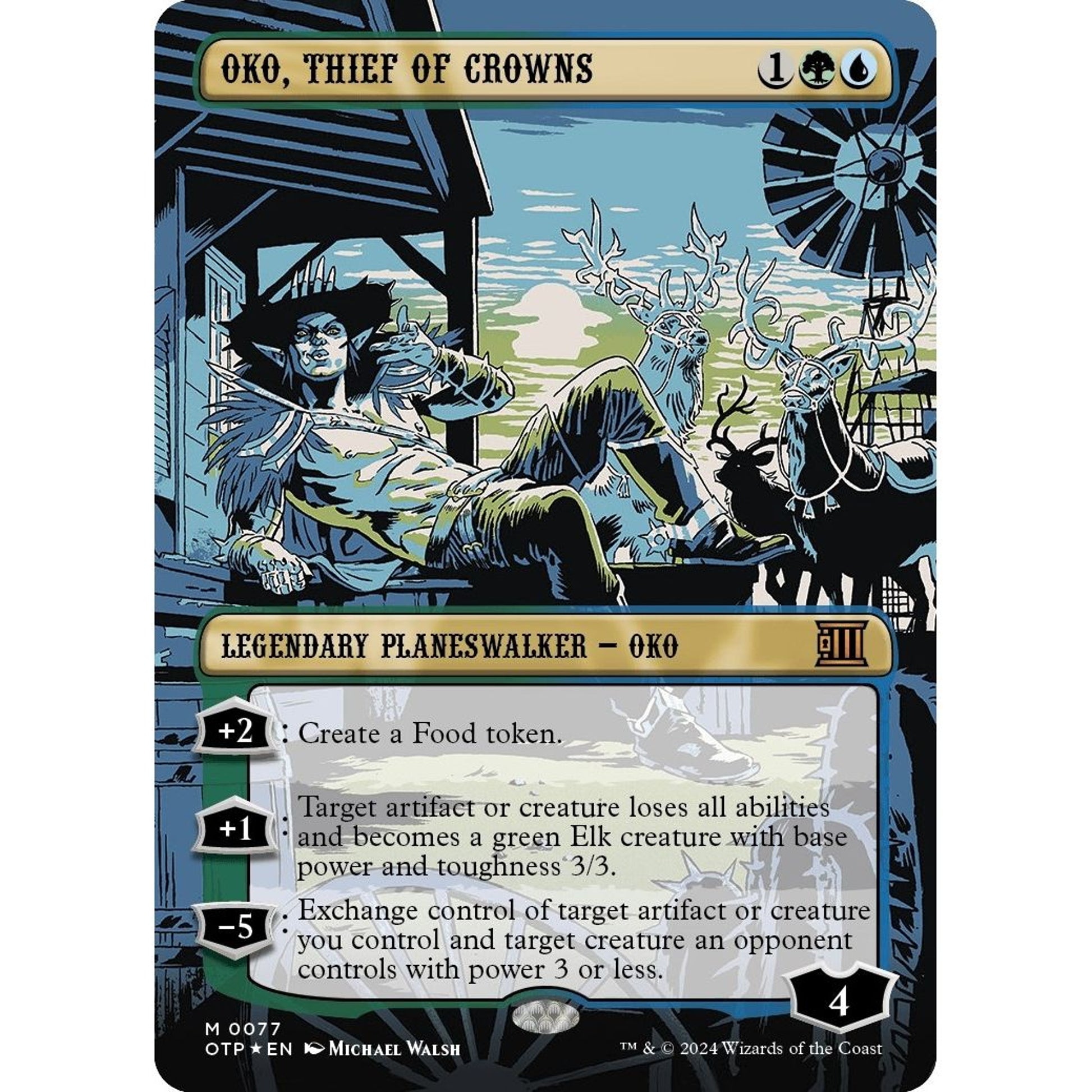 Image for Oko, Thief of Crowns (Textured Foil) (77) (OTP) - Magic: The Gathering
