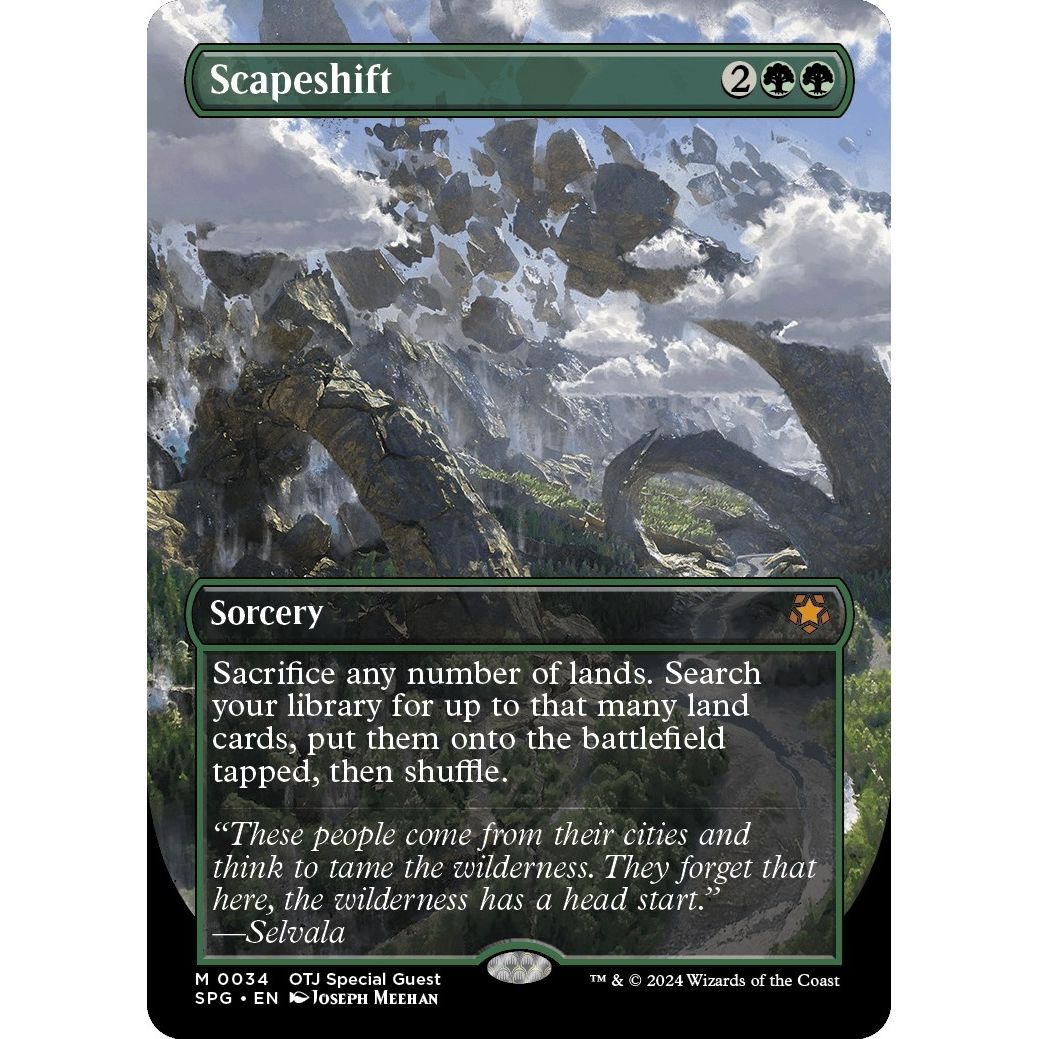 Image for Scapeshift (Borderless) (34) (SPG) - Magic: The Gathering