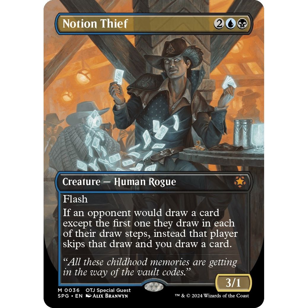 Image for Notion Thief (Borderless) (36) (SPG) - Magic: The Gathering