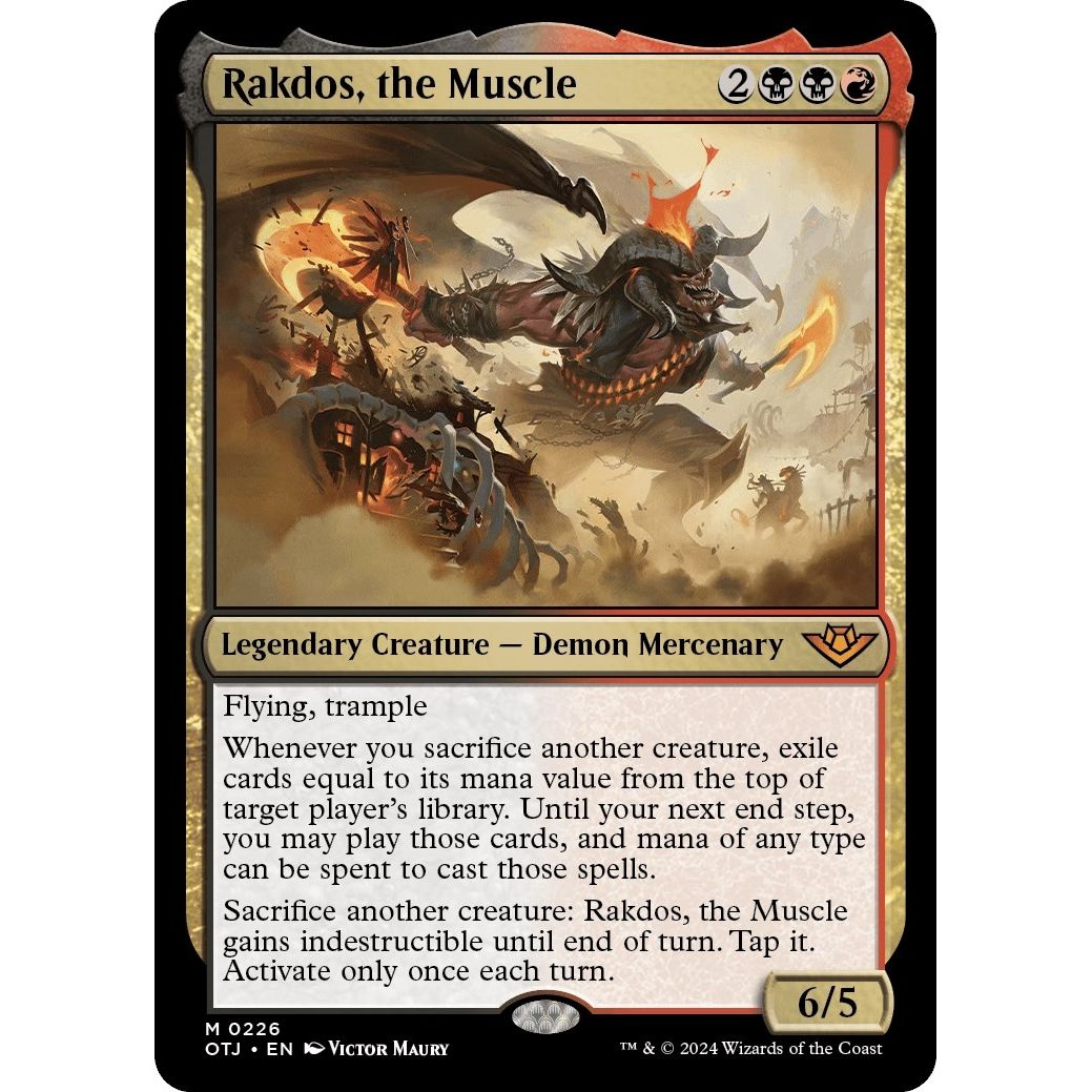 Image for Rakdos, the Muscle (226) (OTJ) - Magic: The Gathering