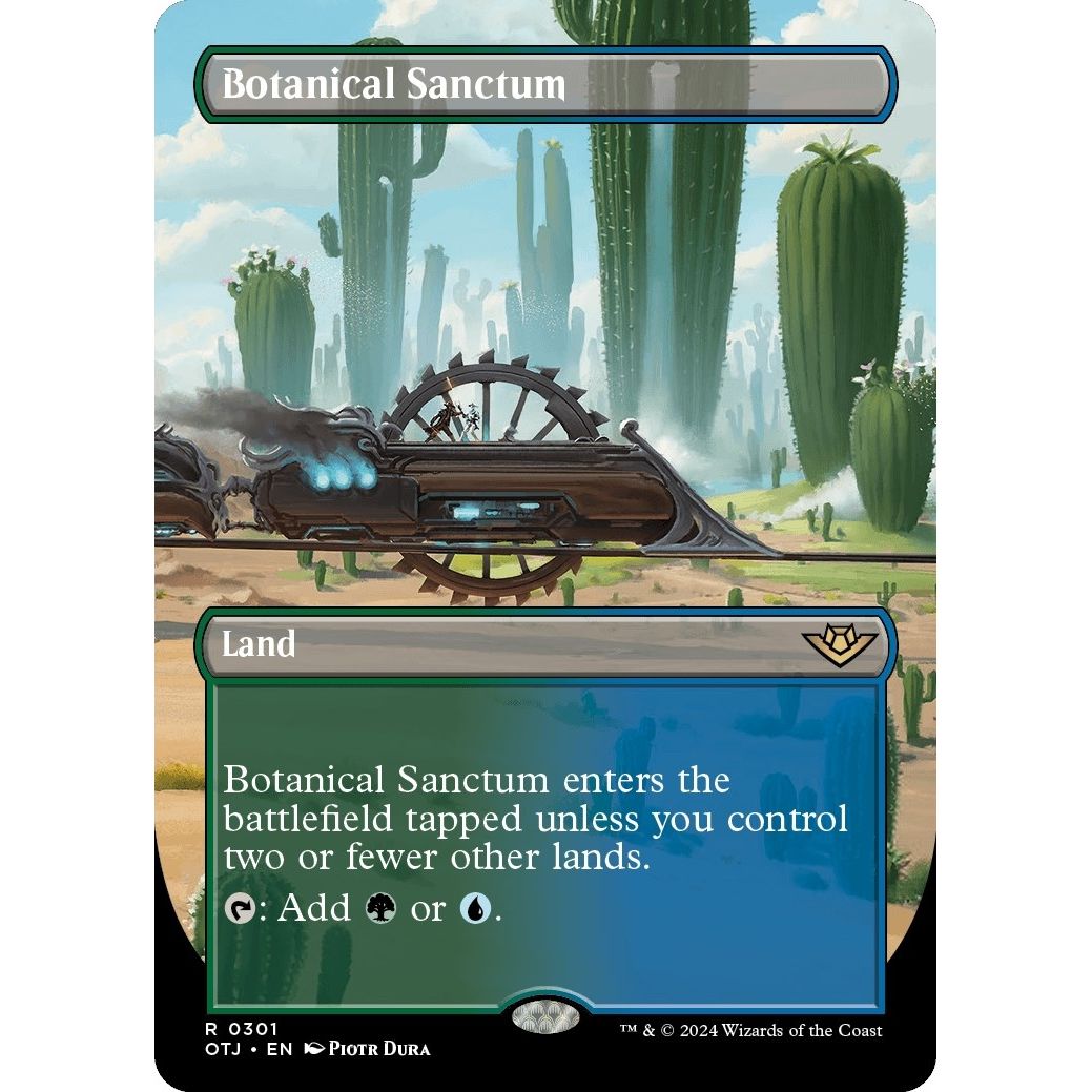 Image for Botanical Sanctum (Borderless) (301) (OTJ) - Magic: The Gathering