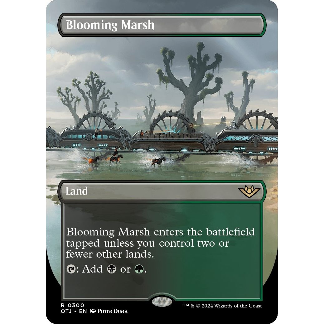 Image for Blooming Marsh (Borderless) (300) (OTJ) - Magic: The Gathering