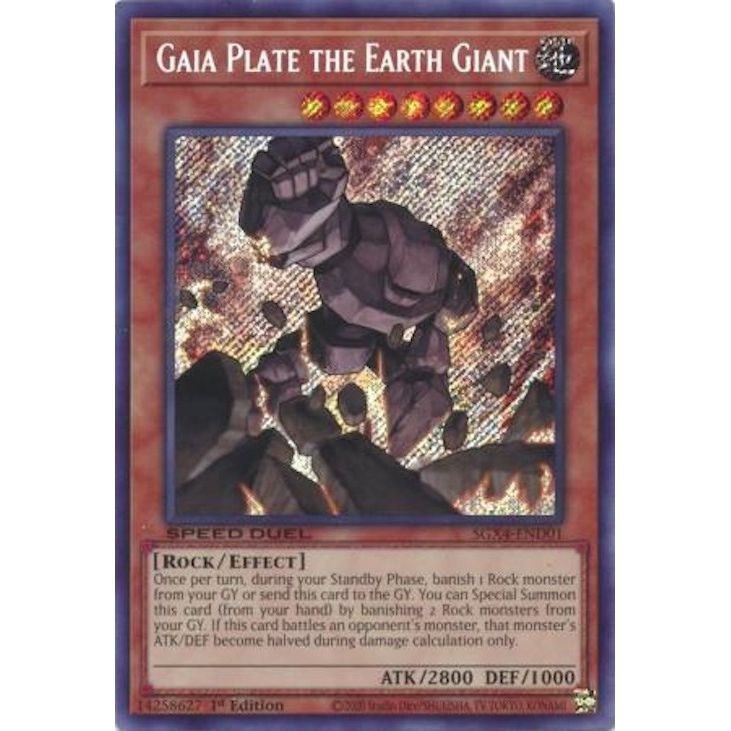 Image for Gaia Plate the Earth Giant (Secret Rare) (SGX4-END01) (SGX4) - YuGiOh