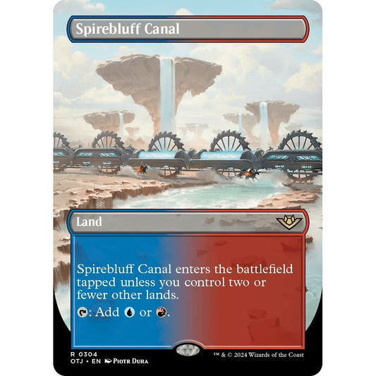 Image for Spirebluff Canal (Borderless) (304) (OTJ) - Magic: The Gathering