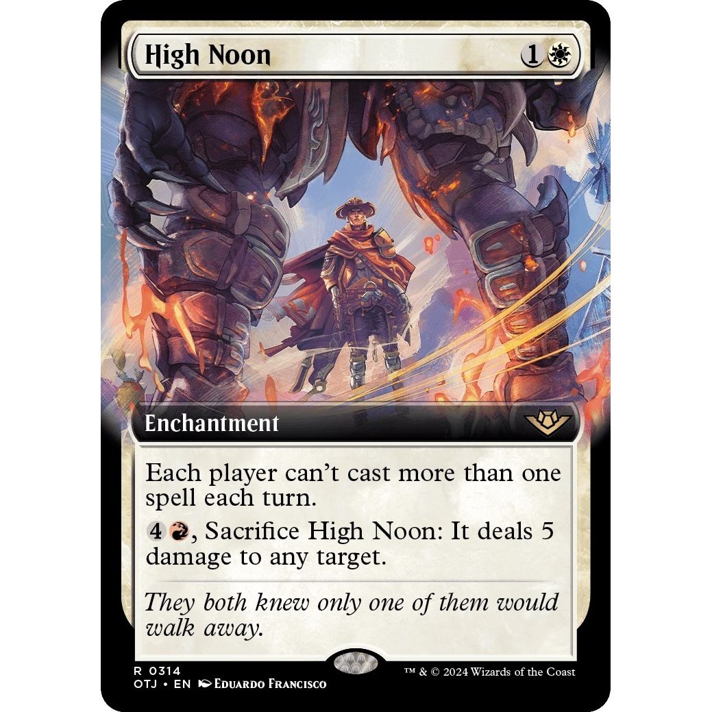Image for High Noon (Extended Art) (314) (OTJ) - Magic: The Gathering