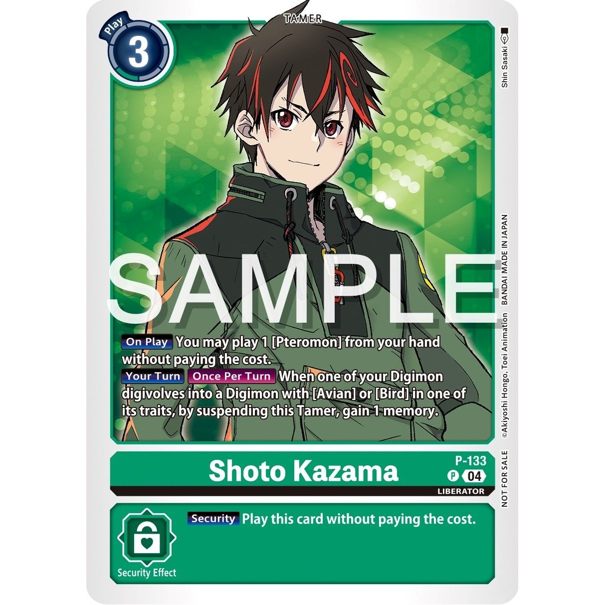 Image for Shoto Kazama (P-133 P) (D-PR) - Digimon Card Game