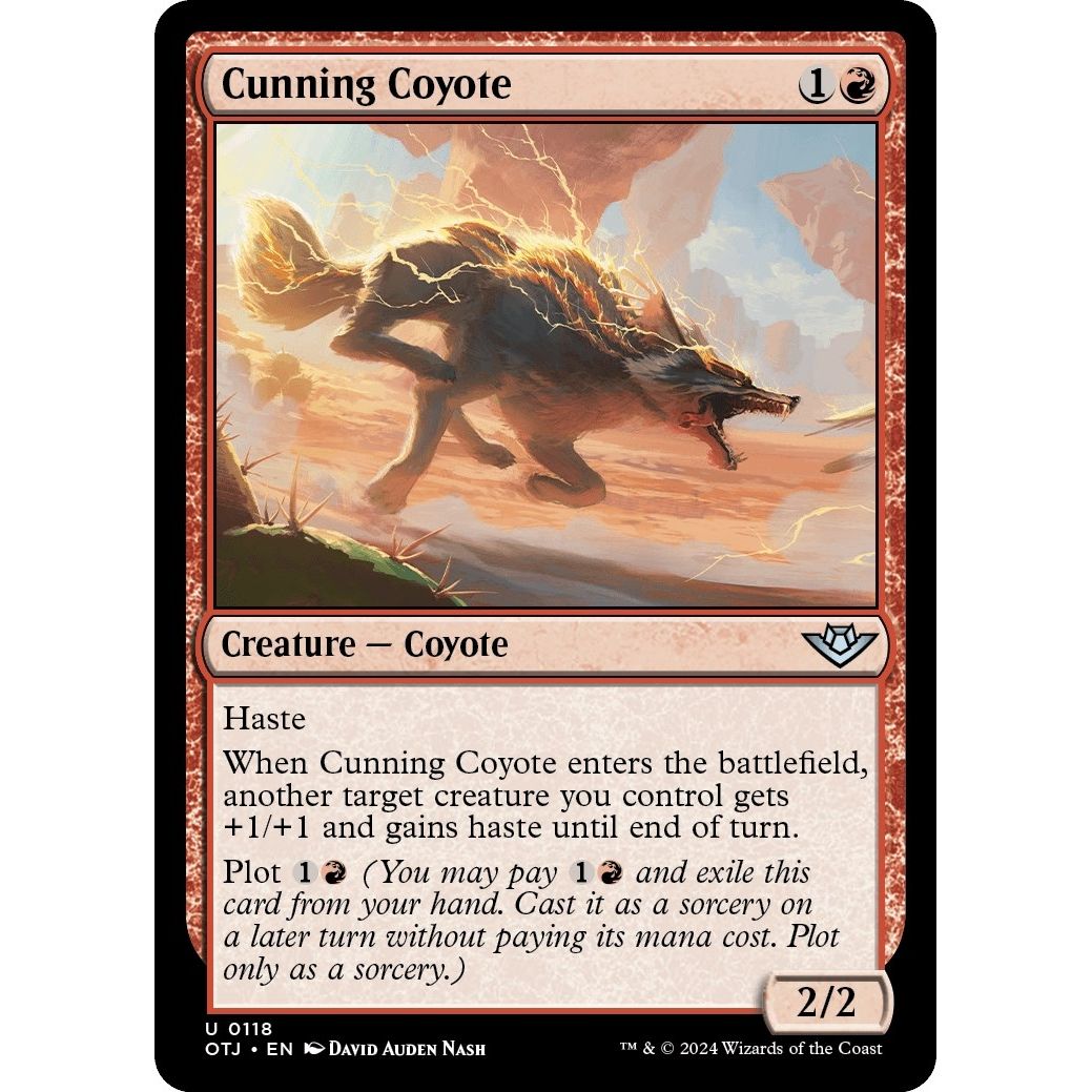 Image for Cunning Coyote (118) (OTJ) - Magic: The Gathering