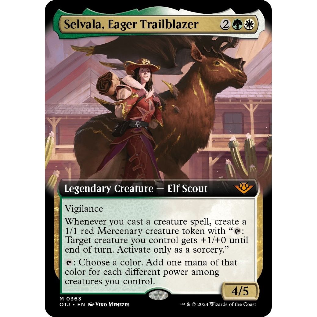 Image for Selvala, Eager Trailblazer (Extended Art) (363) (OTJ) - Magic: The Gathering