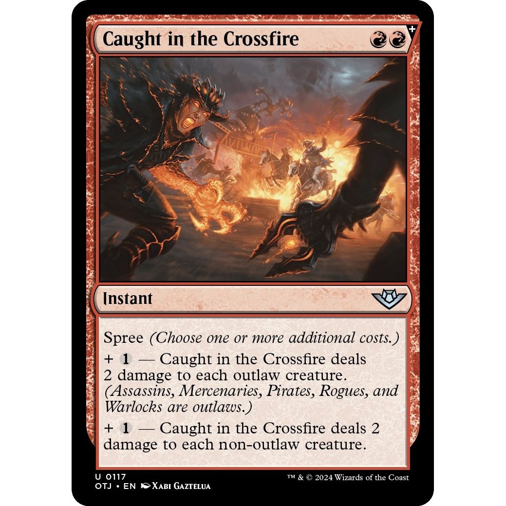 Image for Caught in the Crossfire (117) (OTJ) - Magic: The Gathering