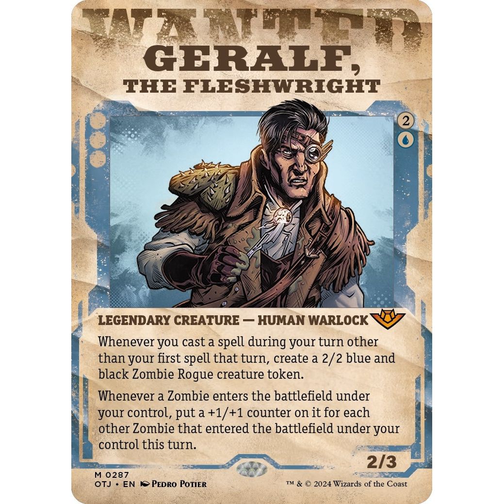 Image for Geralf, the Fleshwright (Showcase) (287) (OTJ) - Magic: The Gathering